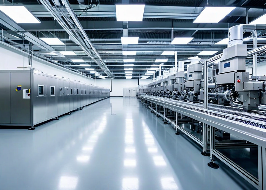Interior of Soarce manufacturing facility with nanofiber production equipment