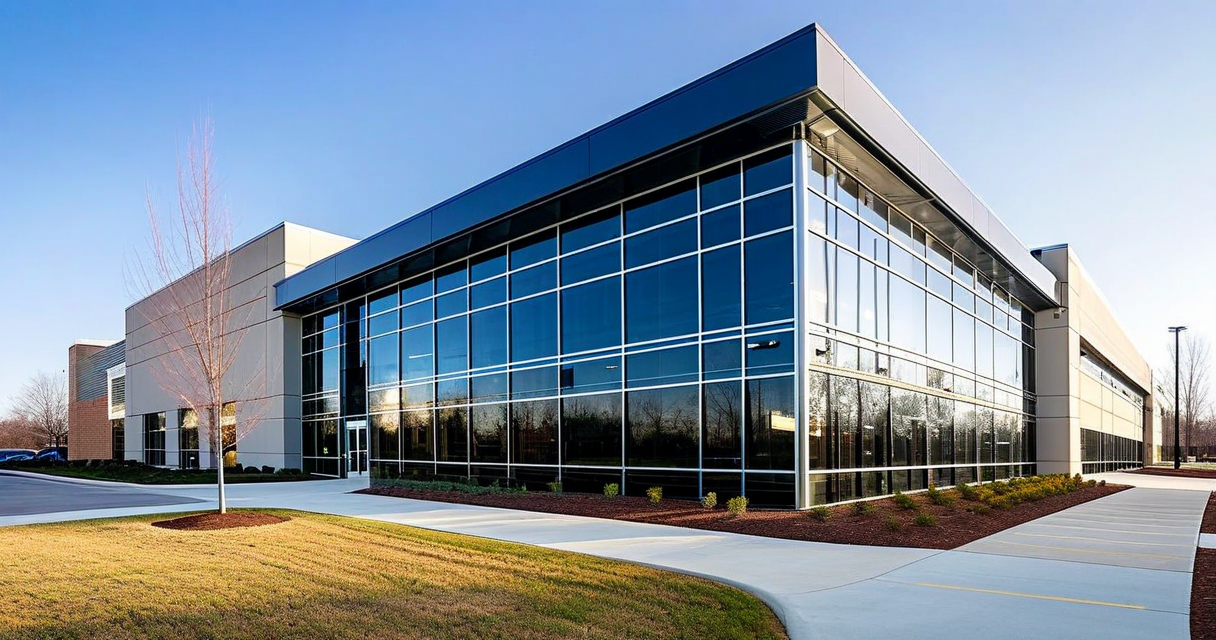 Soarce Atlanta facility exterior with manufacturing equipment visible through large windows